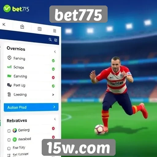 Novos recursos de usabilidade do site bet775